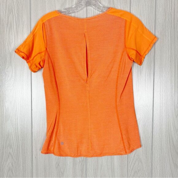 Lululemon | Bright Orange Run: Fast Track Short Sleeve Size 4 - Picture 2 of 10